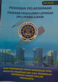 Image of Pedoman pelaksanaan program pengalaman lapangan (PPL) pembelajaran