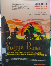 Image of Yogya basa : buku wulangan basa Jawi SMA/MA/SMK awewaton kurikulum berbasis kompetensi