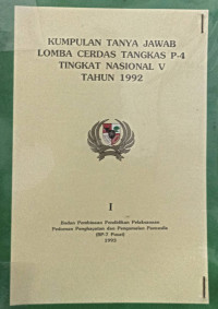 Image of Kumpulan tanya jawab cerdas tangkas p-4 tingkat nasional v tahun 1992 tingkat SD/MI : 1